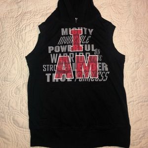 Boys Sleeveless Hoodie T-shirt